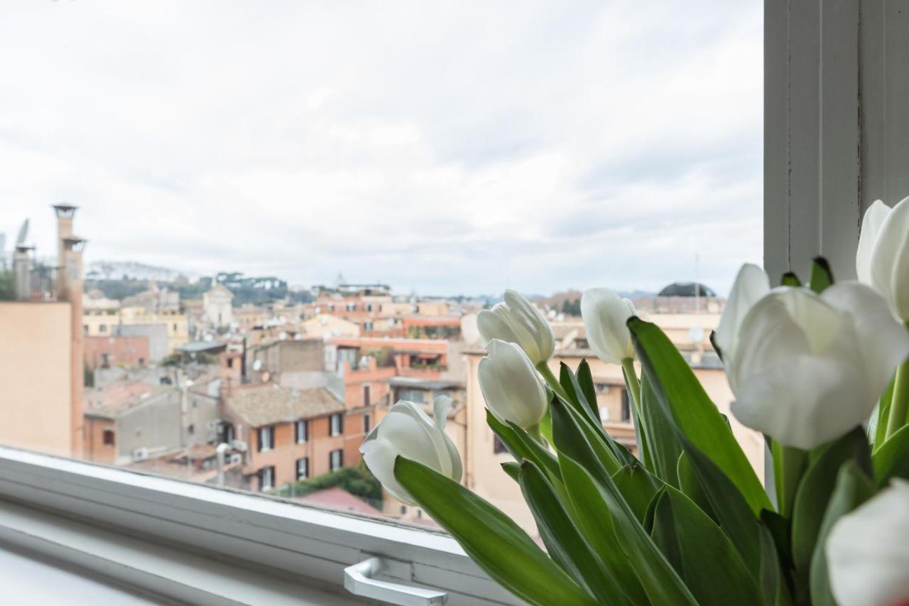 Amazing Penthouse With Private Terrace In Trastevere Roma Eksteriør bilde